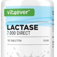 Vit4ever Lactase 7000 direct – 180 tabletten – voorkant