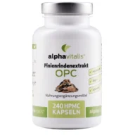 alphavitalis Pinienrinden Extrakt (OPC) – 240 Kapseln – Vorderseite
