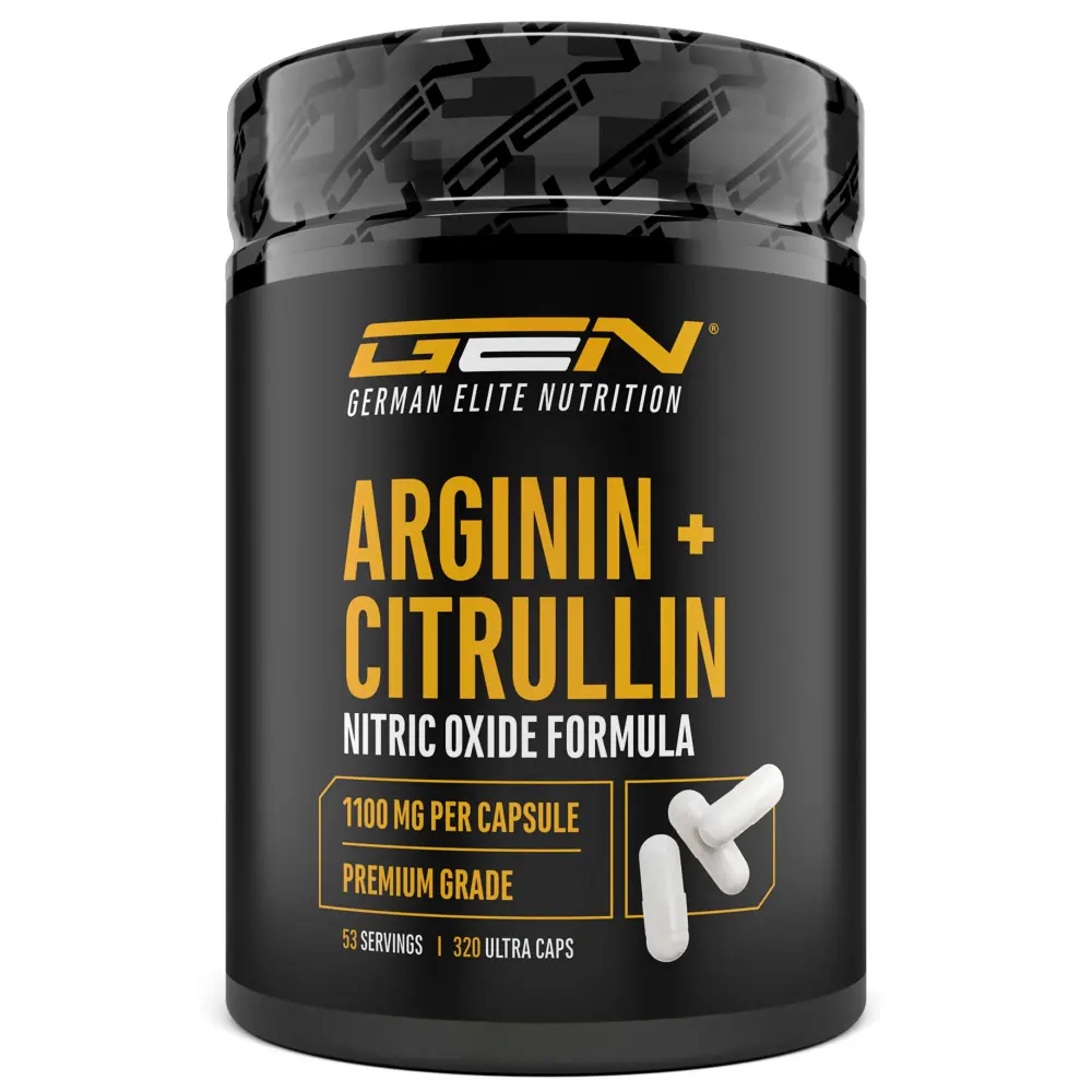 GEN L-Arginina + L-Citrullina – 320 capsule – fronte