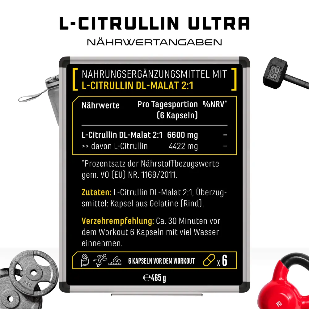 GEN L-Citrulline Ultra – 365 cápsulas – informações do produto