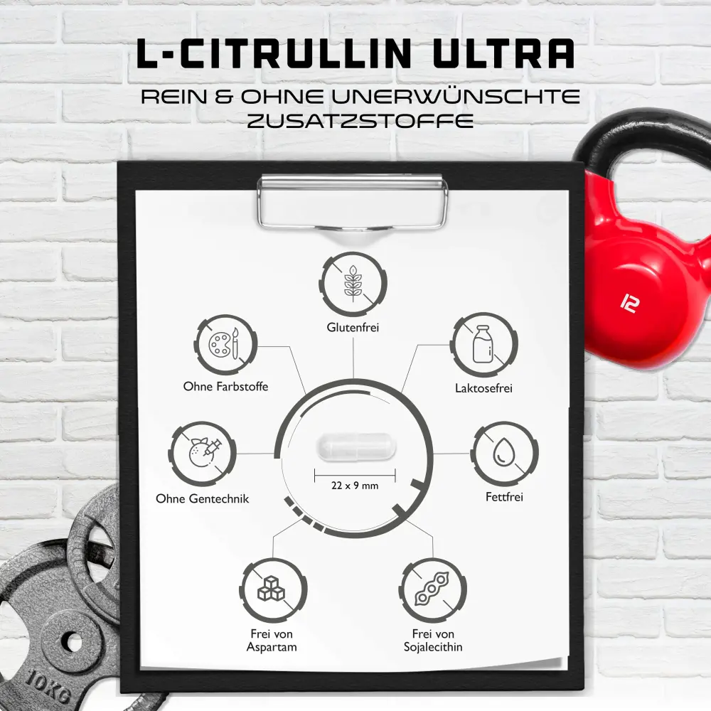 GEN L-Citrulline Ultra – 365 cápsulas – rótulo internacional