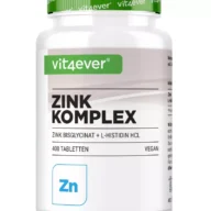 Vit4ever Zink Komplex 25 mg + L-Histidin – 400 Tabletten – Vorderseite