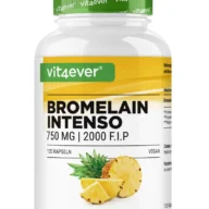 Vit4ever Bromelain Intenso 2000 F.I.P – 120 Kapseln – Vorderseite