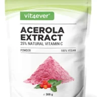 Vit4ever Acerola + Hagebutten Pulver – 300 g – Vorderseite