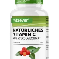 Vit4ever Natuurlijke vitamine C – Acerola-extract – 365 capsules – voorkant