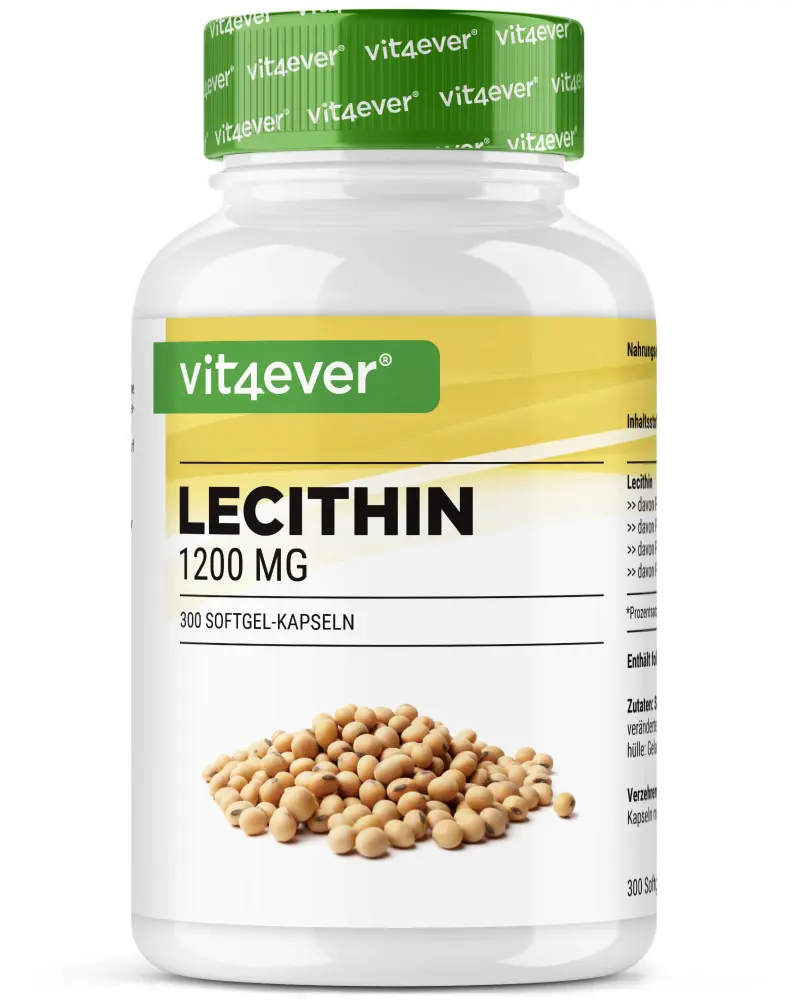 Vit4ever Lécithine – 300 gélules – face avant