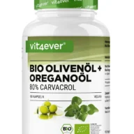 Vit4ever Aceite de orégano y aceite de oliva ecológicos – 90 cápsulas – frontal