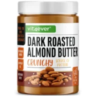Vit4ever 100% Mandelmus Dark Roasted Crunchy – 1000 g – Vorderseite