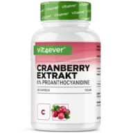 Vit4ever Cranberry extract with vitamin C – 365 capsules – front