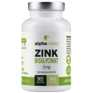 alphavitalis Zink Bisglycinat – 25 mg – 365 Tabletten – Vorderseite